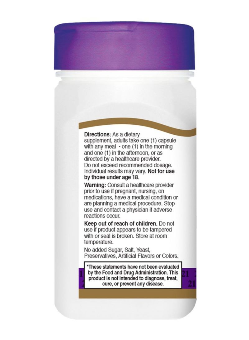 القرن الحادي والعشرون مكمل غذائي DHEA بتركيز 25 ملغ - 90 كبسولة - Image 3